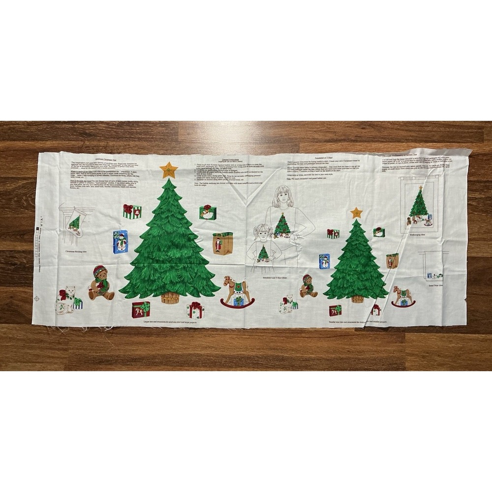 VIP Cranston Christmas Tree Applique Fabric Panel Wall Hanging Advent Tree